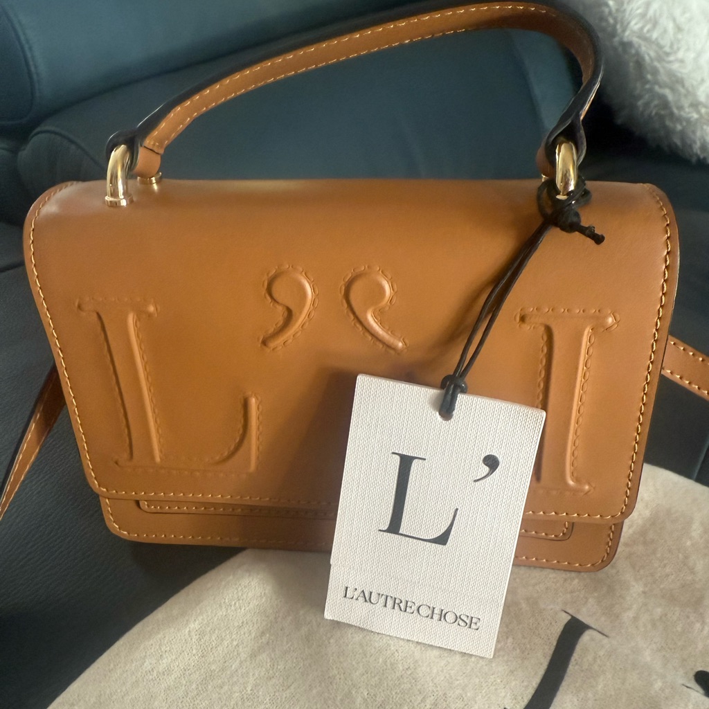 French Genuine Tan Leather Handbag